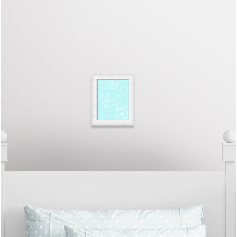 Impression sur papier de bulles fantaisistes, H 12 po x l 10 po x P 0,625 po, Encadré plat à grain de bois blanc
