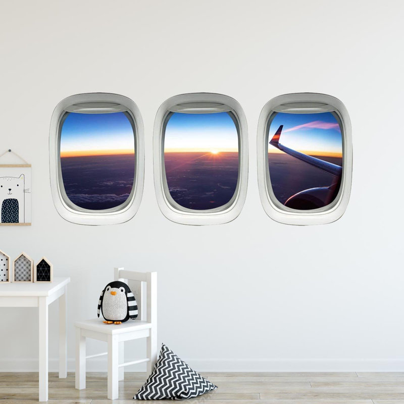 Décalcomanie murale aéronautique à oreilles aérienne
