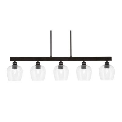 Edge 5 Light Bar Shown With 6" Bubble Glass