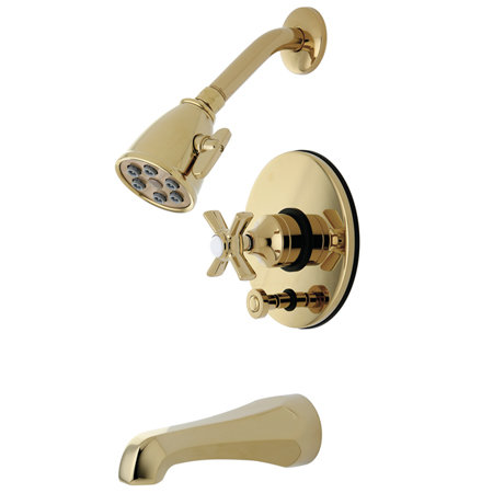 Kingston Brass Millennium Single-Handle Pressure Balanced Tub and Shower Faucet, Oil Rubbed Bronze