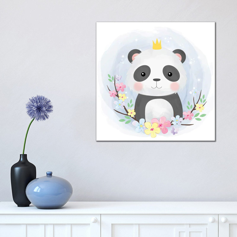 Cute Baby Panda by Art Mirano - Wrapped Canvas Print, 45.72 cm H x 45.72 cm W