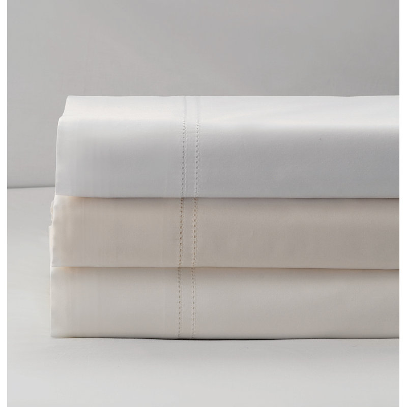 Simply Sateen pillowcases (pack 2 un), Ivory, Standard