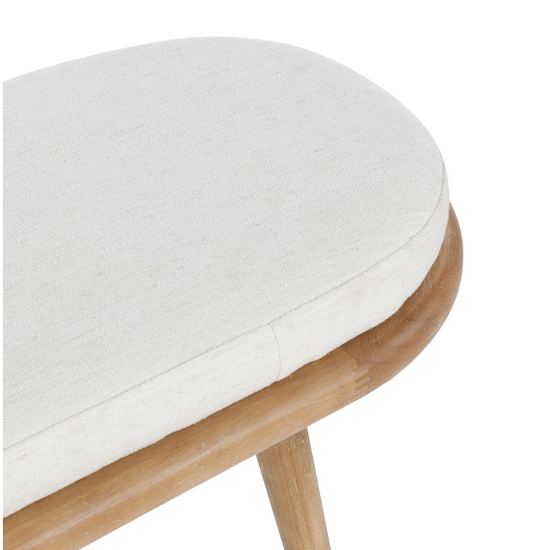 Echo Upholstered Bench, Ivory