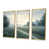 Toile avec cadre flottant or