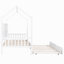 Lit simple en bois avec lit gigogne et lit pour enfant