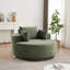 Fauteuil d'appoint rembourré en velours côtelé 55 po Victoria avec base pivotante à 360 ° Victoria-122549836