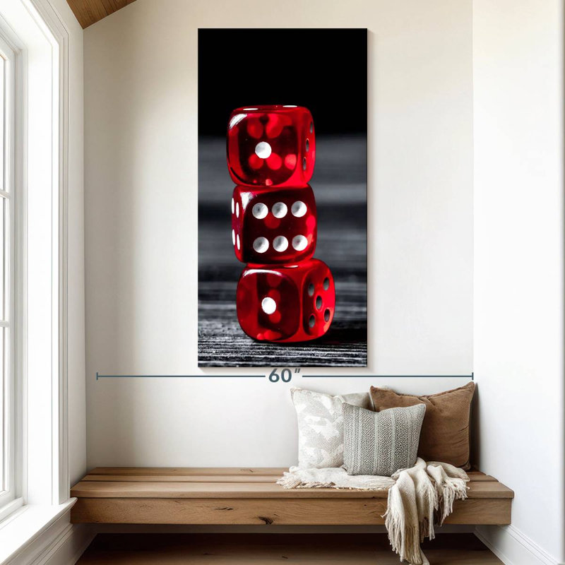 Dice, 54" H x 27" W