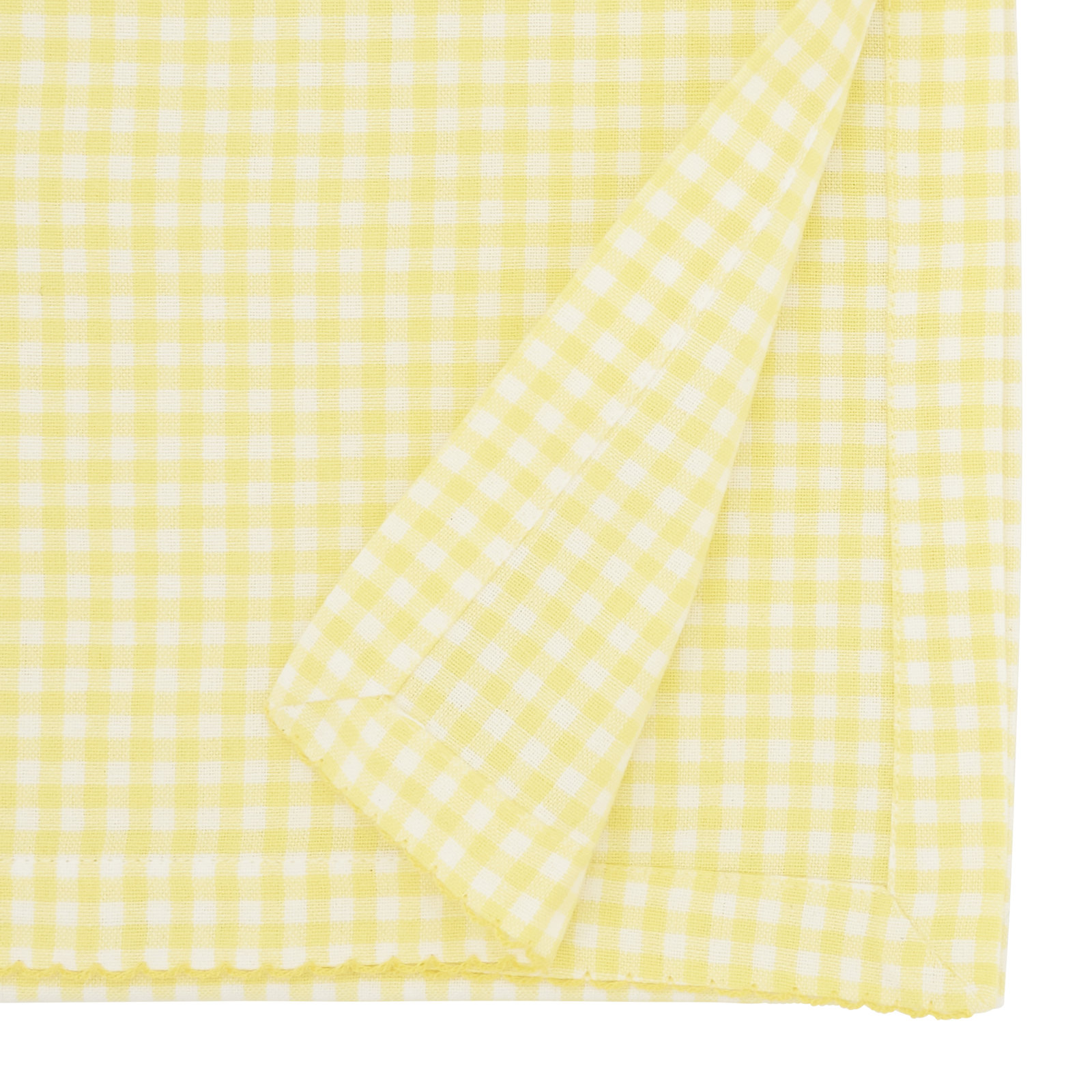 Ishida Gingham Table Runner, Yellow