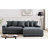 Luxe Oversized Two-Piece Right Facing Sectional Couch With Deep Seating, 102.4-Inch L Shaped Sofa In Soft Corduroy Fabric