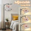 Lampe sur pied à arc avec abat-jour ajustable Lampe sur pied Whitetail Buck Deer Frost Fog