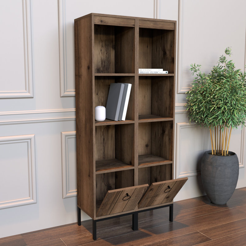Bibliothèque standard H 69,69 "x l 30,71" Breau, Noyer