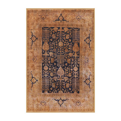 Tapis oriental brun / noir