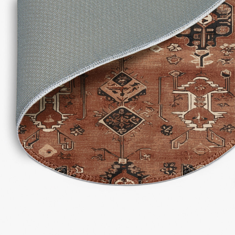 Turkish Brown Indoor and Outdoor Area Rug, Rectangle 8' x 10'