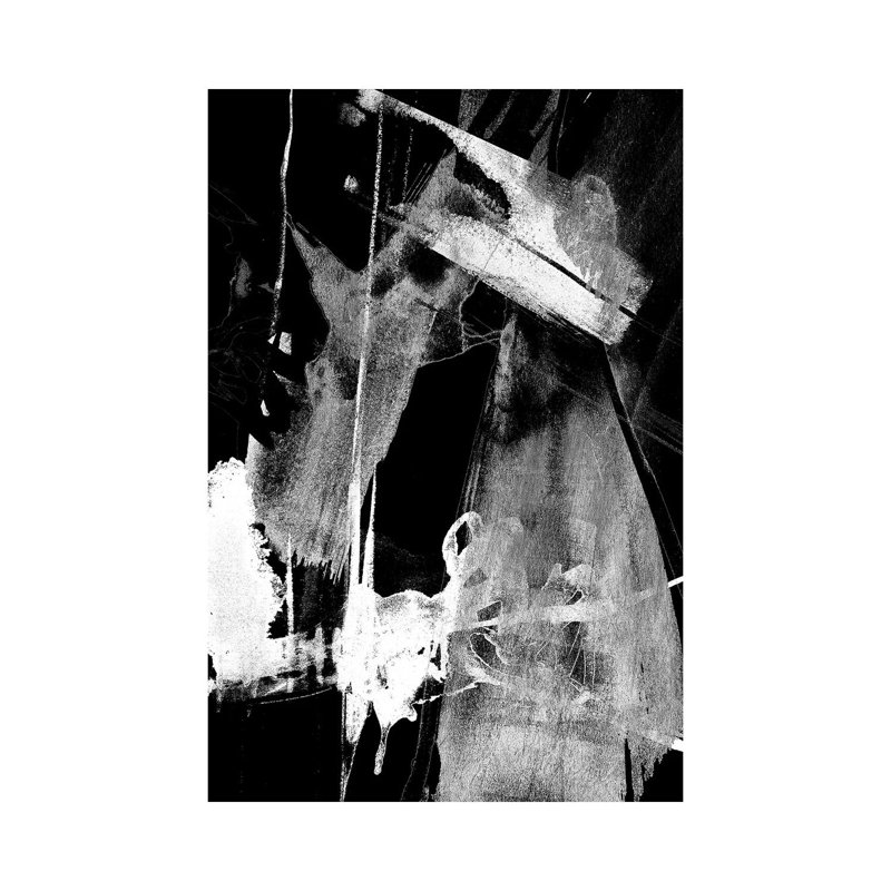 Glam et noir II - noir et blanc inversé 3 pièces, H 12 po x l 8 po