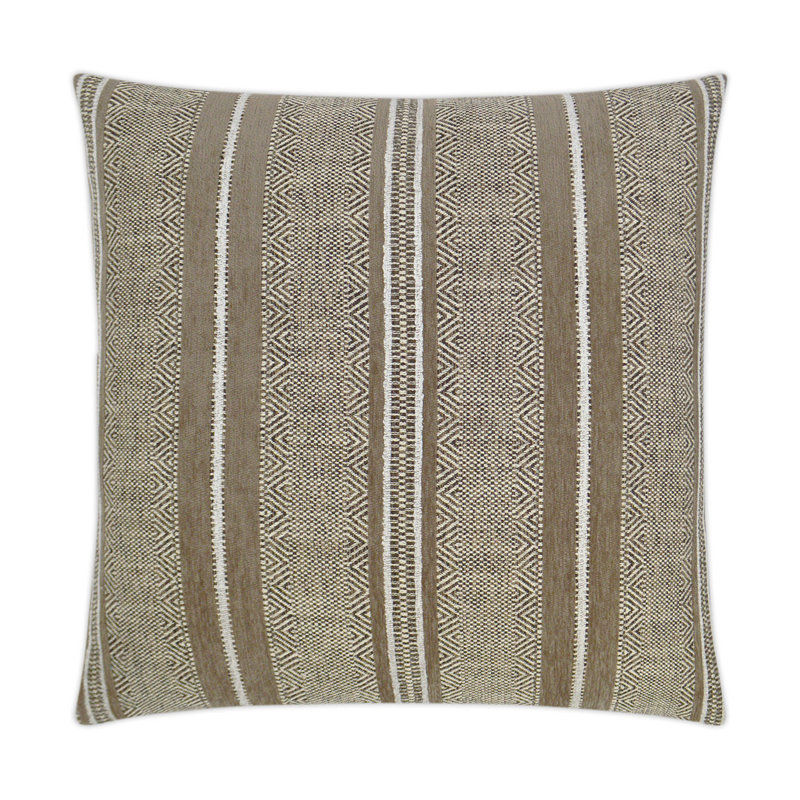 Highland Pillow Cover & Insert, Mocha, Square 24"
