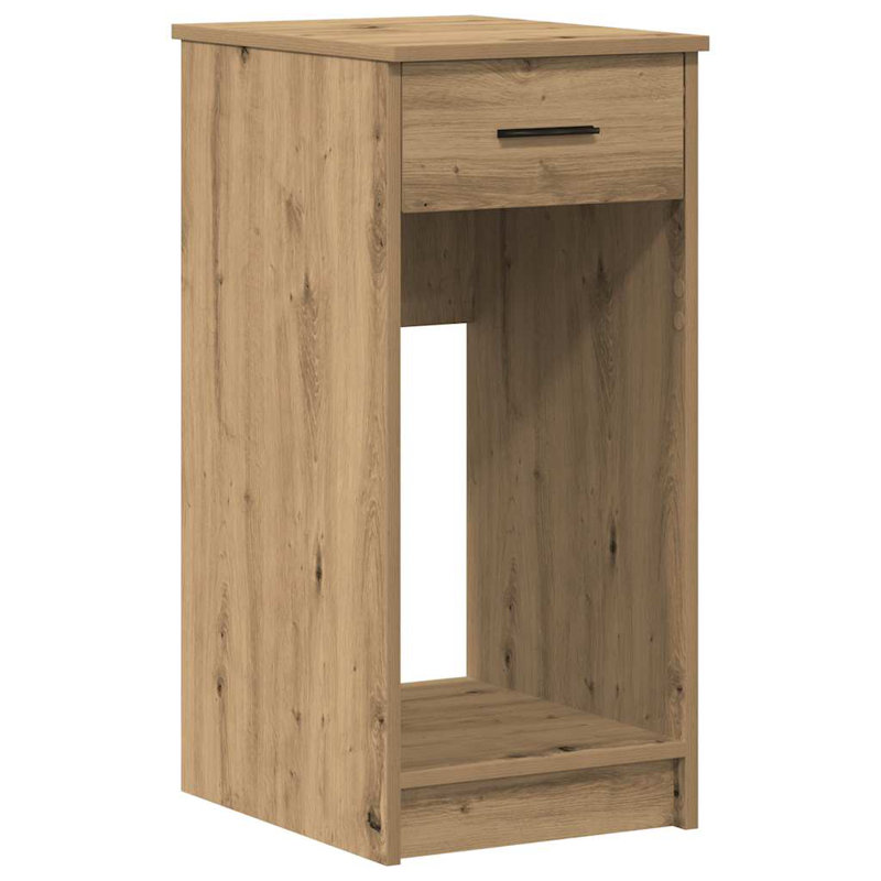 Brezina Manufactured Wood Computer Tower Stand, Artisian Oak