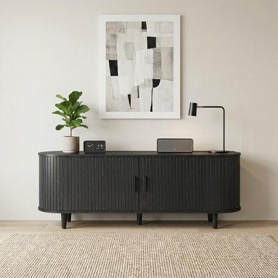 Meuble télé 65 po Mid Century Modern
