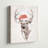 " Reindeer Wearing Santa Hat "