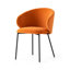 Tuka Upholstered Armchair with Metal Frame-448522982-448522983