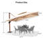Parasol en porte-à-faux 144 po-980820848