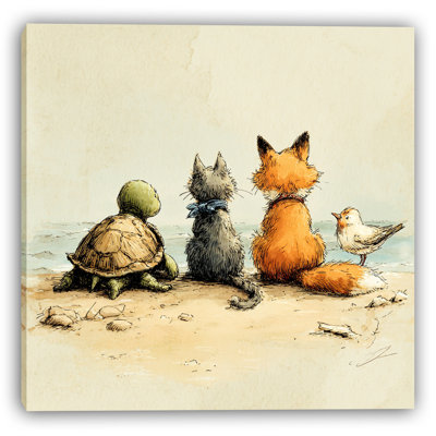 Shoreline Pals - Art mural sur toile tendue