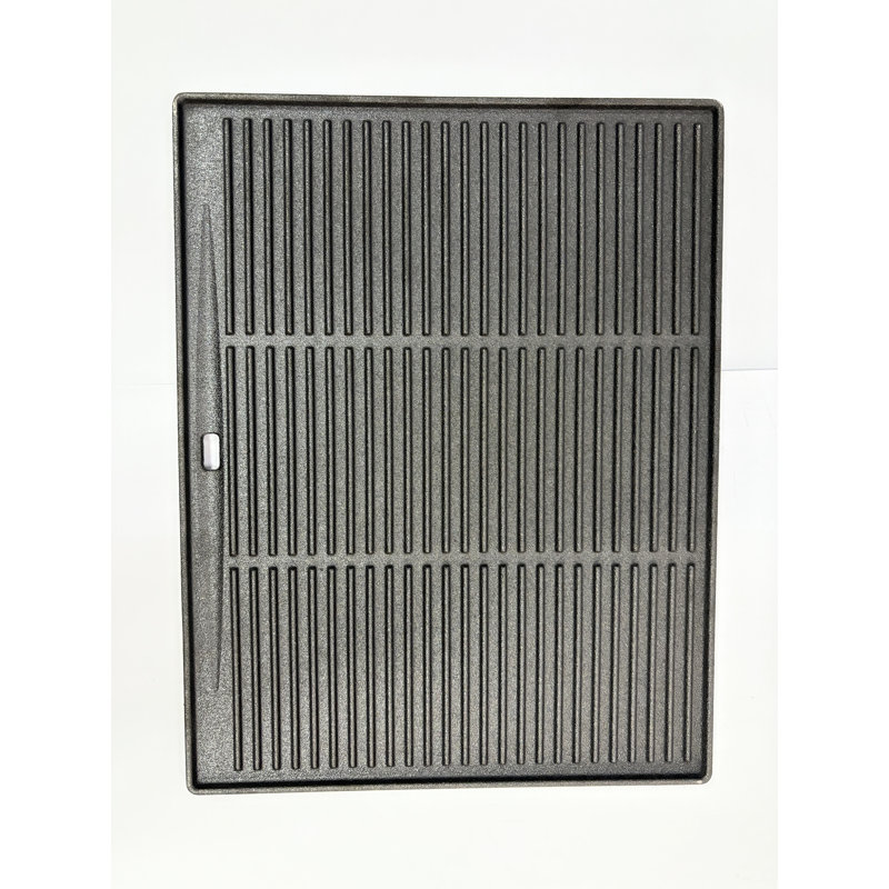 Plaque de cuisson carrée en fonte 18 po x 14 po réversible, plate et inégale, facile à entretenir, idéale pour le steak