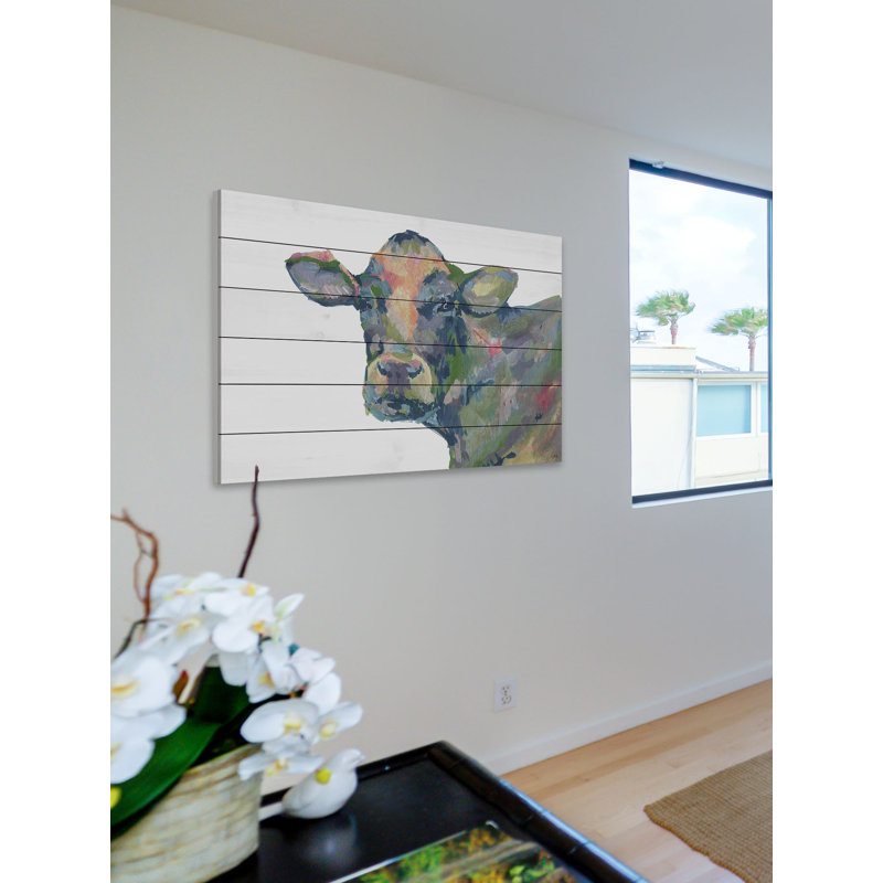 « no way », reproduction d’art sur bois blanc, H 30 po x l 45 po x P 1,5 po