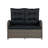 Monaco All-Weather Outdoor Two-Seat Reclining Bench