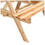 Ensemble de table de salle à manger et de chaises en bois naturel naturel pour enfants