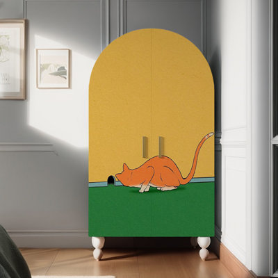 Garde-robe de chambre arquée