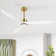 Antinisha 60" Solid Wood 3-Blade Propeller LED Ceiling Fan with Light Kit and Remote Control