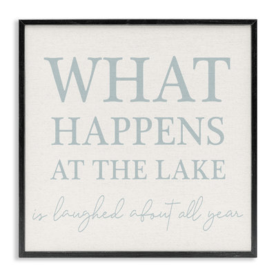 What Happens At Lake Framed Giclee Art by Lil' Rue