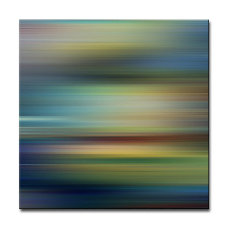 « blur rayures », impression sur toile, H 20 po x l 20 po x P 1,5 po