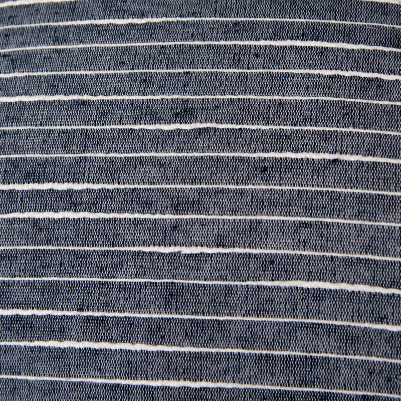 Jeté en mélange de coton, Polyester, Bleu