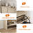 6-Flip Drawer Shoe Cabinet, Wooden Shoe Organizer with Adjustable Shelf, 18-24 Pairs Entryway Shoe Storage, Sturdy Shoe Cabinet for Hallway-1327945446-1327945451