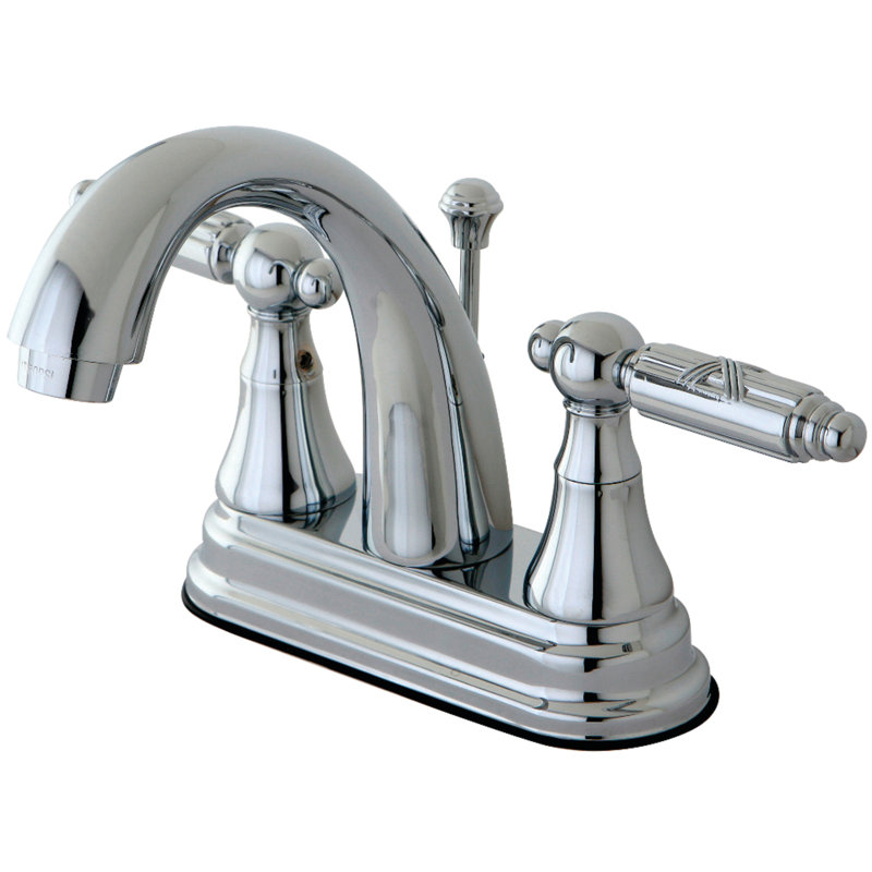 Elizabeth Centerset Bathroom Faucet with Drain Assembly, Chrome