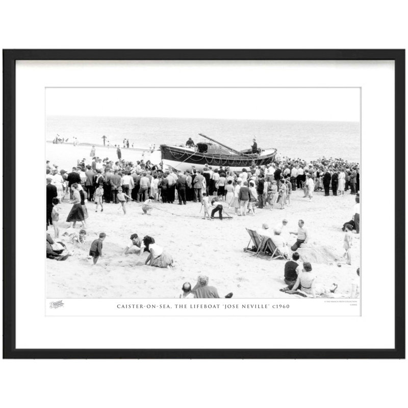 Caister-on-Sea, The Lifeboat 'Jose Neville' C1960 by Francis Frith - Single Picture Frame Print, 60cm H x 80cm W x 2.3cm D