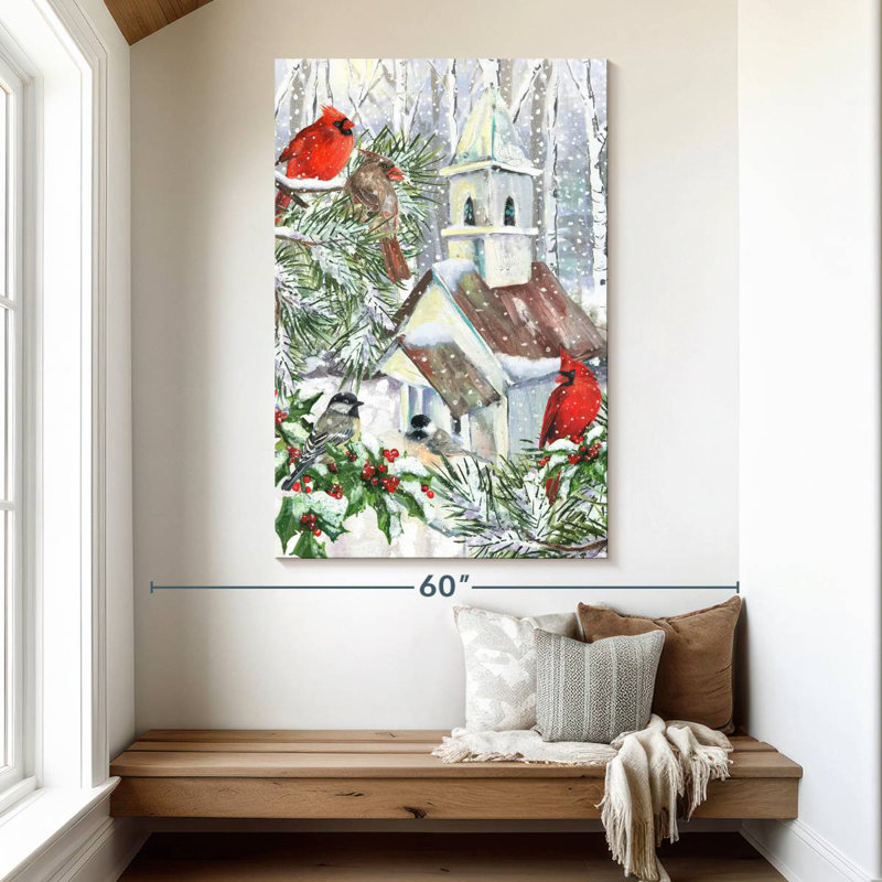 Cardinals des Fêtes et Église, H 51 po x l 34 po
