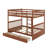 Full-Over-Full Bunk Bed With Ladders And Drawers-895607691