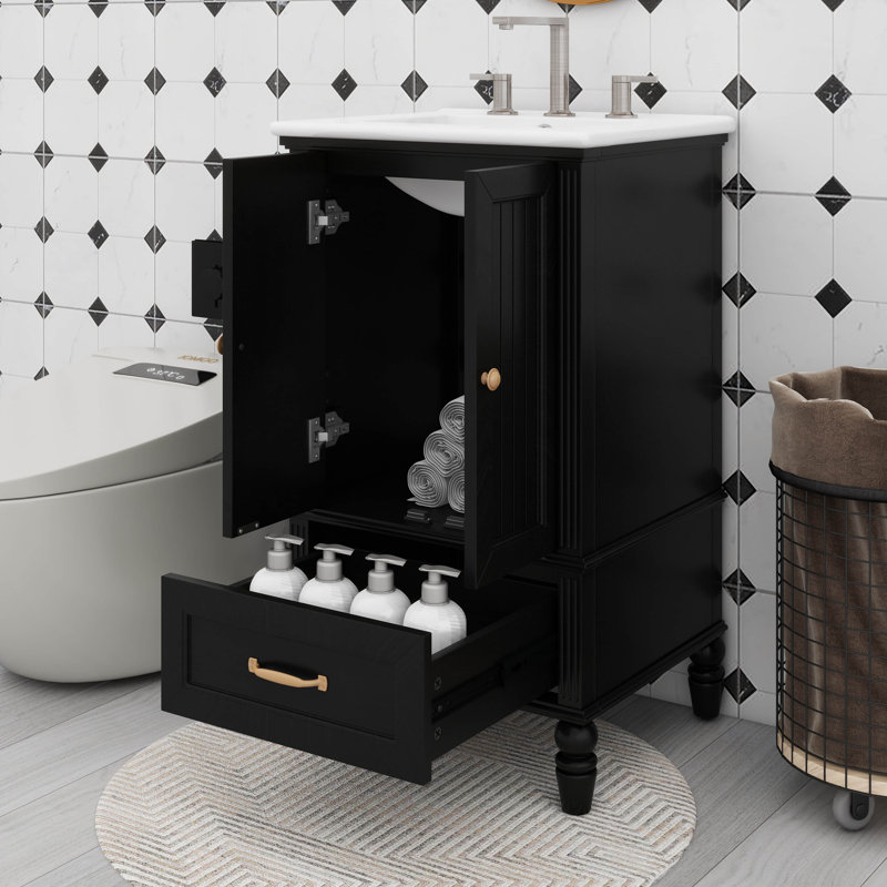 Ensemble de meuble-lavabo 20 po style rétro