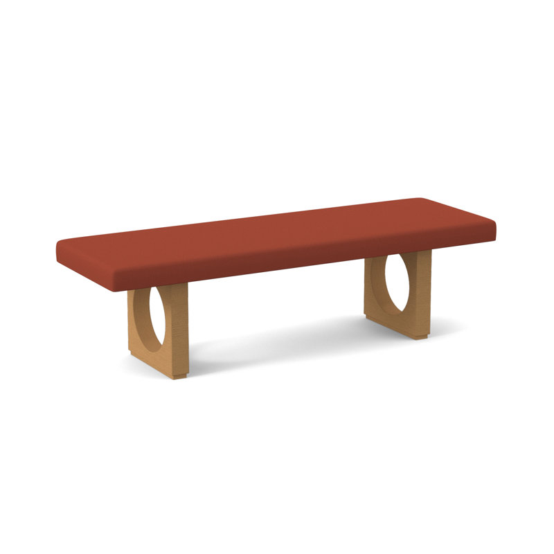 Banc rembourré Void, Ambre, Tangelo Margaret