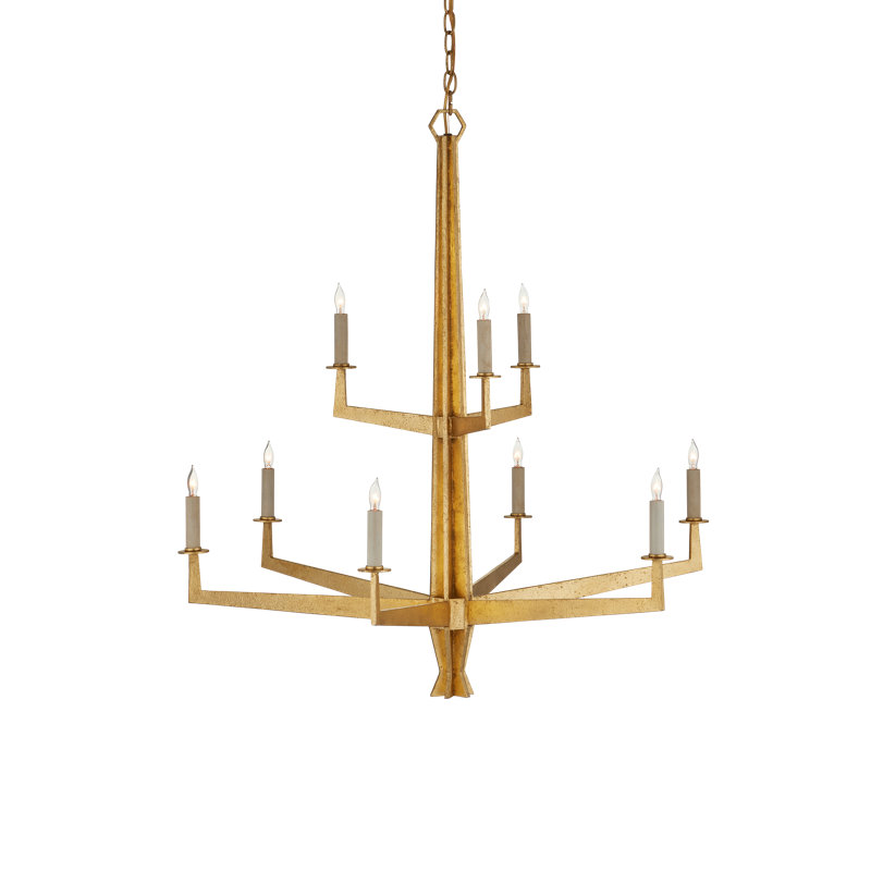 Goldfinch 9 - Light Wrought Iron Chandelier