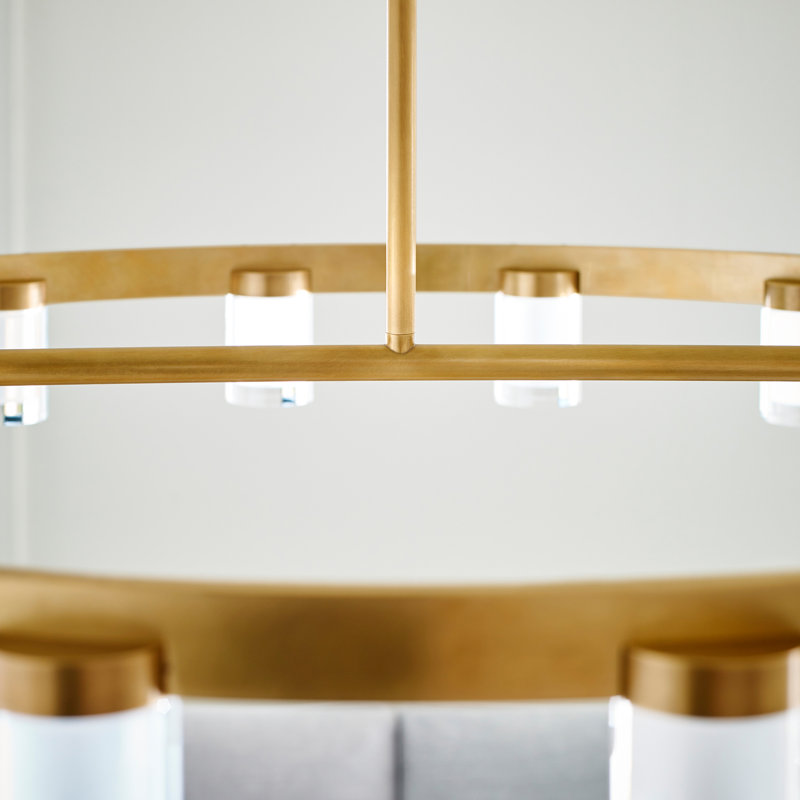 Esfera 16 - Light LED Chandelier, Natural Brass