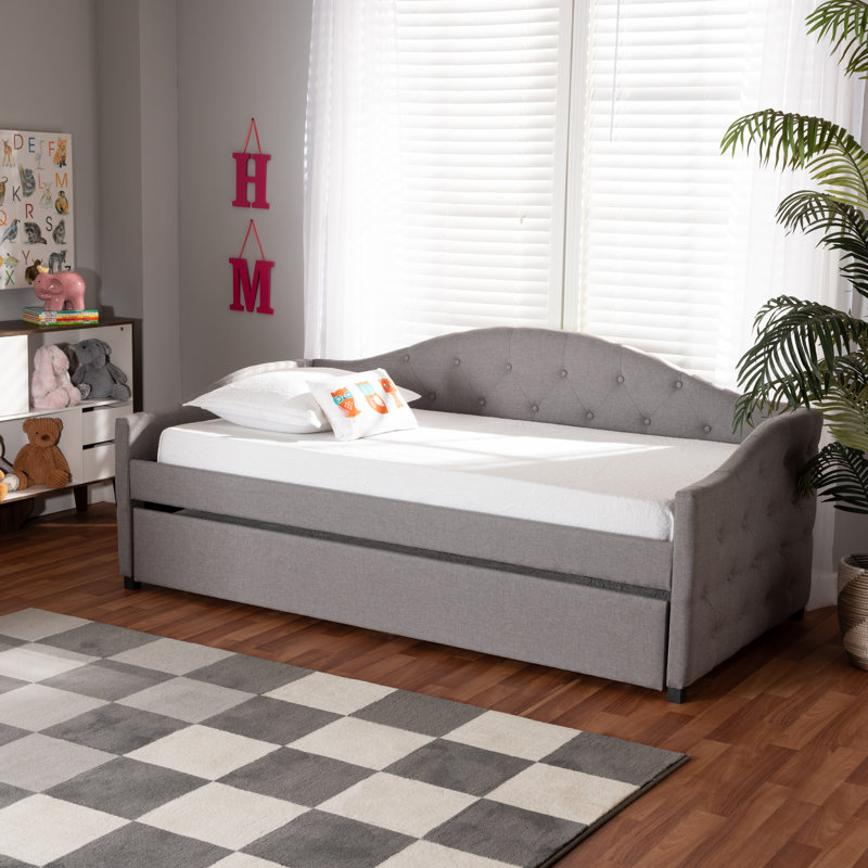 Kylan Upholstered Daybed, Gray, Twin