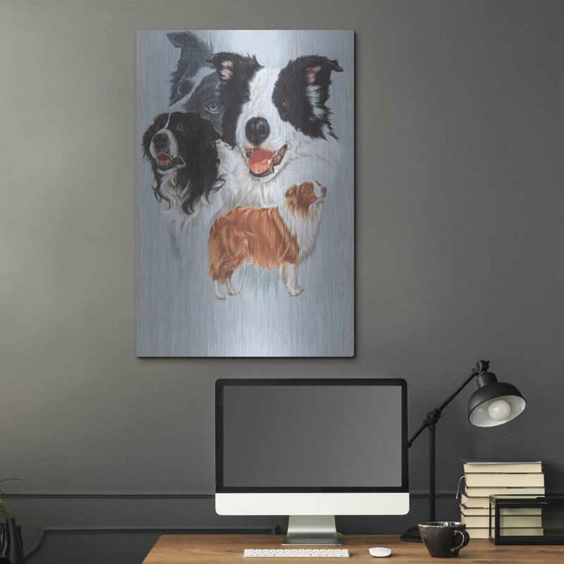 "Boarder Collie" par Barbara Keith, H 36 po x l 24 po