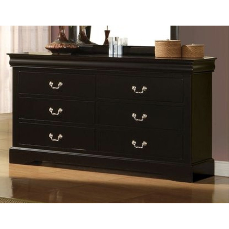 Commode à finition noire, Noir