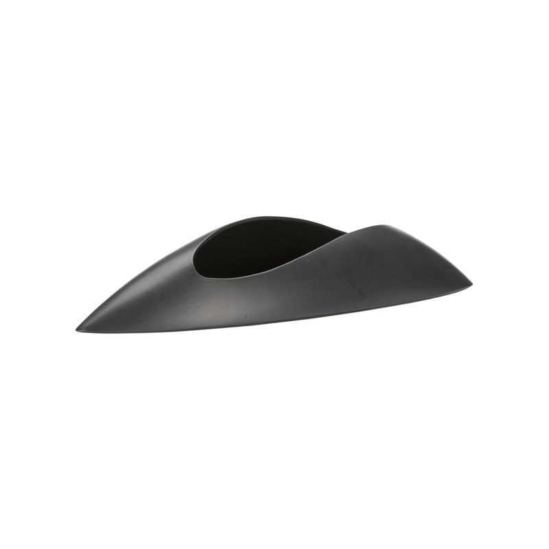 Ikebana Vase - Shiro, Black Glaze