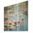Blue And Green Monets Lake Reflections III - Lake On Wood Print-732564230