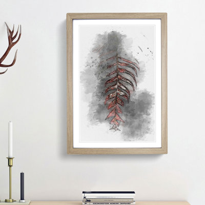Leaf in the Light in Abstract - Picture Frame Graphic Art Print