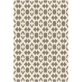 Byzantine Wool Geometric Area Rug in Beige/Brown